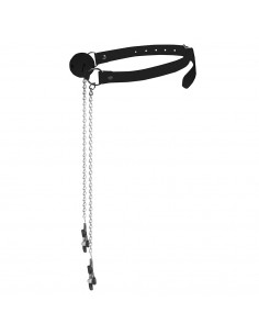 Mordaça C/Pinças para Mamilos Ouch!