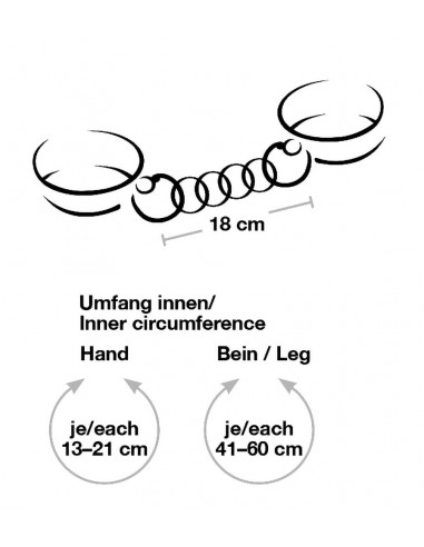 Algemas mãos e pernas (coxas)