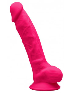 Dildo cor de rosa muito real para penetração anal e vaginal