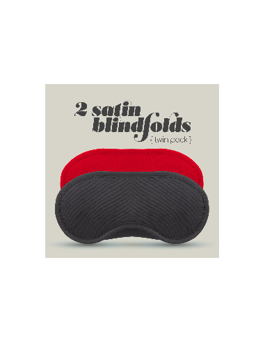 Duas vendas de cetim, Preta e Vermelha