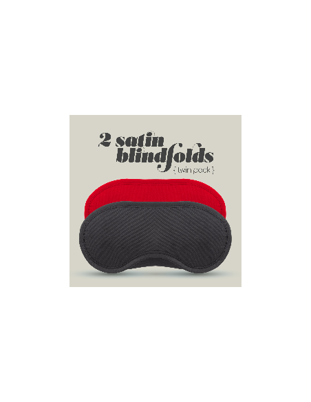 Duas vendas de cetim, Preta e Vermelha