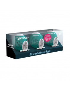 Satisfyer Masturbador Egg Naughty (pack de 3)