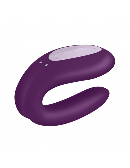 Vibrador Double Joy Satisfyer com APP Roxo