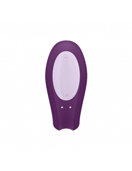 Vibrador Double Joy Satisfyer com APP Roxo