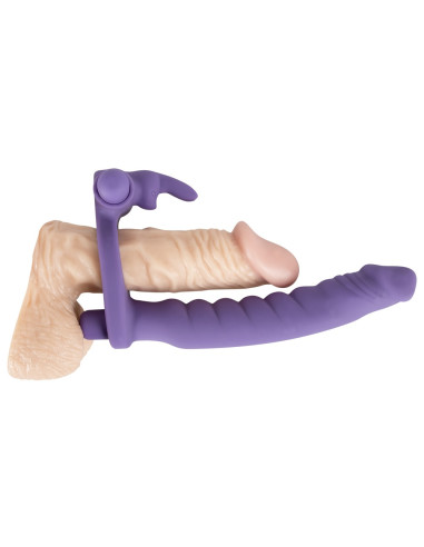 Dupla Penetração Dildo com anel Pénis