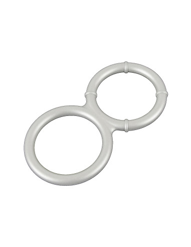 Anel Metallic Silicone Duplo