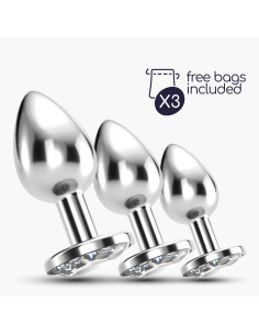 Treino Anal (3 Plugs - Pequeno, Médio e Grande) 2