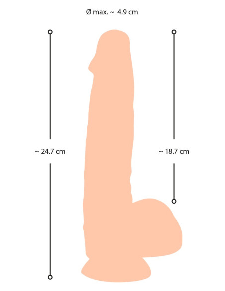 Dildo XL com pele Realística