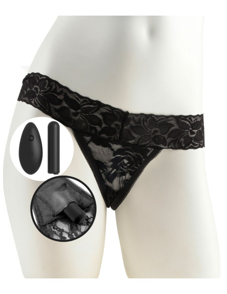 »Tanga com Vibrador, Controlo Remoto S-M