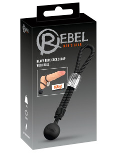 Heavy Rope Cock Strap with Ball 2