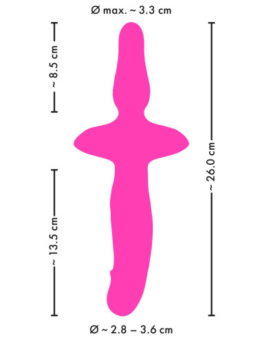 2 em 1 Vibrador + Plug Anal