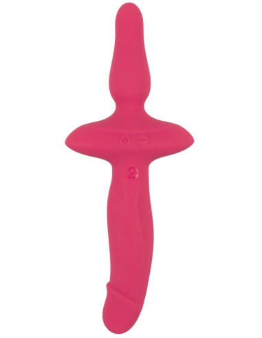 2 em 1 Vibrador + Plug Anal
