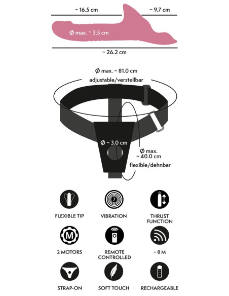 Strap On Duplo (Mulher) Vibrador