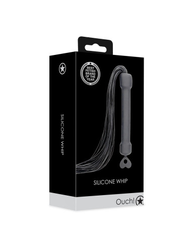 Chicote em Silicone Preto OUCH!