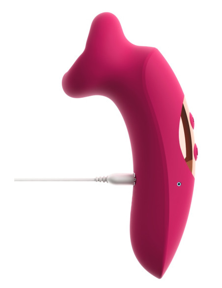 Vibrador com Língua Rotativa – Estimulação Oral Realista e Precisa