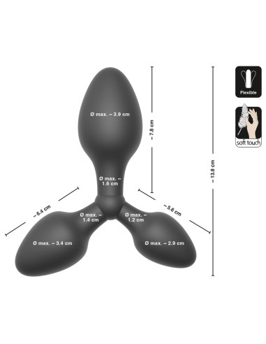 Training triple butt plug