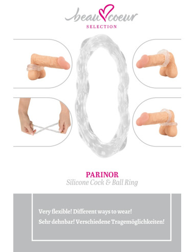 Anel para Pénis e Testículos em Silicone Flexível