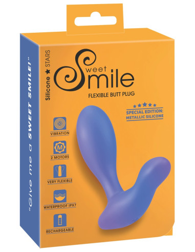 Flexible Butt Plug com Vibração