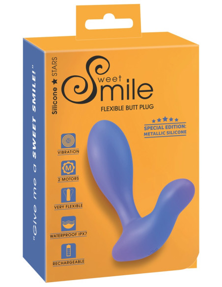 Flexible Butt Plug com Vibração