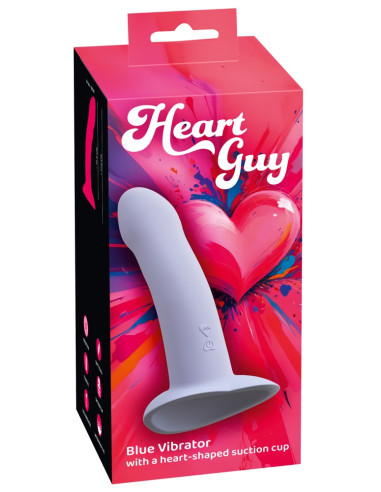 Heart Guy Blue Vibrador com Ventosa