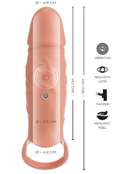Manga Vibratória RealSleeve Close com Anel