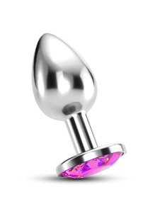 Joia Bijou-Plug Anal Grande Metálico Rosa