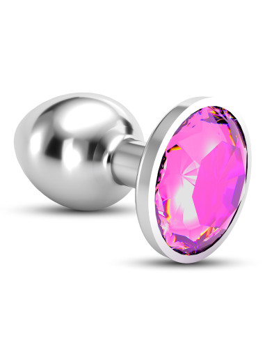 Joia Bijou-Plug Anal Grande Metálico Rosa