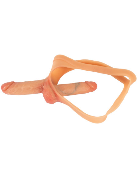 Cueca com pénis Duplo, Ultra Realística