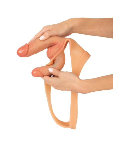Cueca com pénis Duplo, Ultra Realística