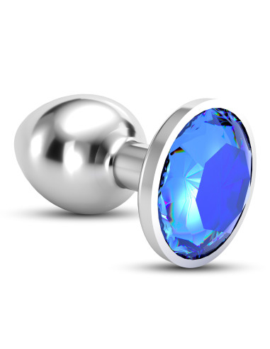 Joia Bijou Médio Azul Metálico