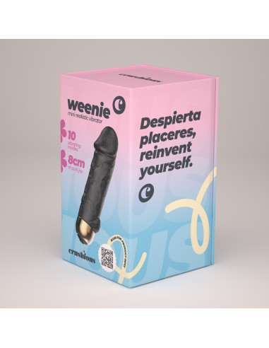 Mini Vibrador Bala Realista Weenie Preto