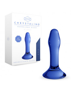 Plug Anal Vidro Star Chrystalino Azul
