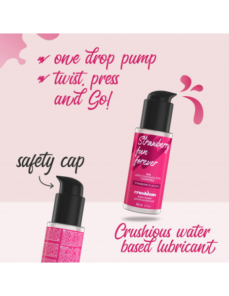 Lubrificante com sabor a Morango Crushious 50ml