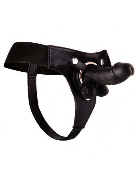 Strap-On Realista de Couro Ouch 6" Preto