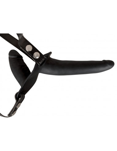 Duplo Strapon - Black Silicone
