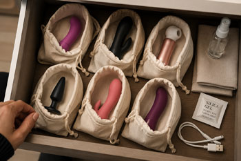 como guardar plugs anais e outros brinquedos