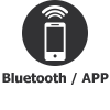 Com APP Bluetooth para android e Iphone (Aplicativo)