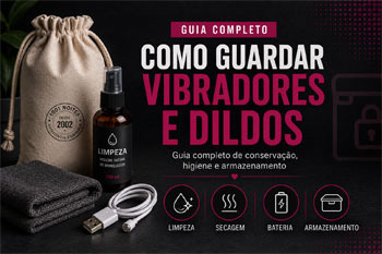 Como guardar Vibradores, Dildos e outros Brinquedos Sexuais